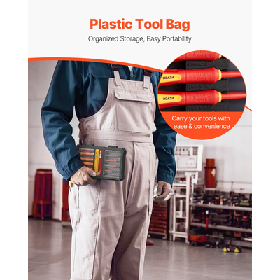 VEVOR Σετ μονωτικό κατσαβίδι 6 τεμαχίων μονωτικό σετ εργαλείων για ηλεκτρολόγους