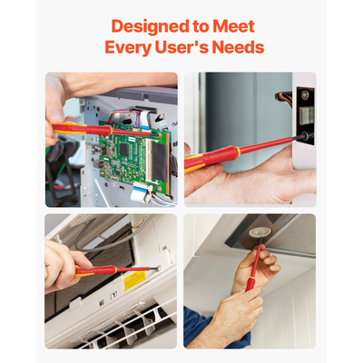 VEVOR Σετ μονωτικό κατσαβίδι 6 τεμαχίων μονωτικό σετ εργαλείων για ηλεκτρολόγους