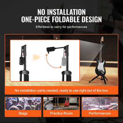 Βάση κιθάρας VEVOR Τρίποδος Πτυσσόμενη στο δάπεδο 35,4-47,2 σε ρυθμιζόμενο ύψος