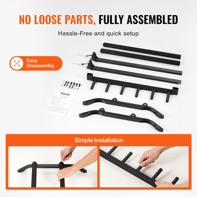 VEVOR 5-Space βάση κιθάρας στο δάπεδο-όρθιο πτυσσόμενο ράφι που συγκρατεί έως και 5 κιθάρες