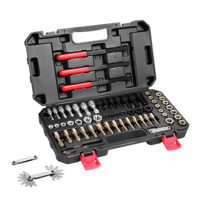 VEVOR 61PCS Thread Chaser Set UNC UNF Metric Thread Restorer Rethreading