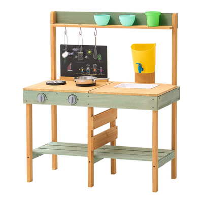 VEVOR Wooden Mud Kitchen Outdoor Toy Play Σετ κουζίνας για παιδιά Pretend Playset