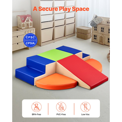 VEVOR Παιχνίδια αναρρίχησης 6 τεμαχίων αφρού αναρρίχησης για νήπια και παιδιά προσχολικής ηλικίας