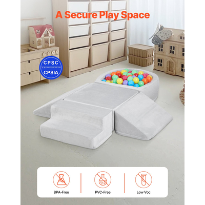 VEVOR Παιχνίδια αναρρίχησης 5 τεμαχίων αφρού αναρρίχησης με λάκκο για νήπια