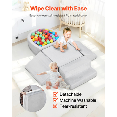 VEVOR Παιχνίδια αναρρίχησης 5 τεμαχίων αφρού αναρρίχησης με λάκκο για νήπια