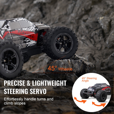 VEVOR Remote Control Car 1:10 Scale Kids RC Car All Terrain 4WD Off-Road