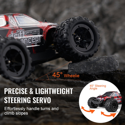 VEVOR Remote Control Car 1:18 Scale Kids RC Car All Terrain 4WD Off-Road