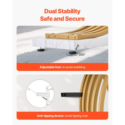 VEVOR Στενή κονσόλα Καναπές Τραπέζι Τραπεζάκι καναπέ 39,4 in for Entryway & Living Room