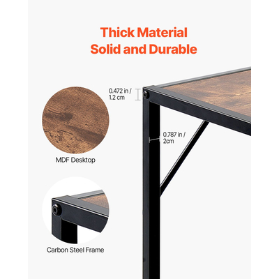 VEVOR Στενή κονσόλα Καναπές Τραπέζι Τραπέζι καναπέ 41,7 in for Entryway & Living Room