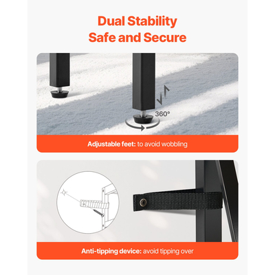 VEVOR Στενή κονσόλα Καναπές Τραπέζι Τραπέζι καναπέ 55,1 in for Entryway & Living Room