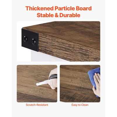 VEVOR Coffee Bar Ντουλάπα Τραπέζι 4 επιπέδων καφέ μπαρ με πόρτες αχυρώνα για σαλόνι