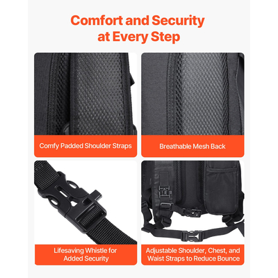 Σακίδιο πλάτης VEVOR Hydration Pack 2L TPU Water Bladder ποδηλασία Πεζοπορία Τρέξιμο Κάμπινγκ