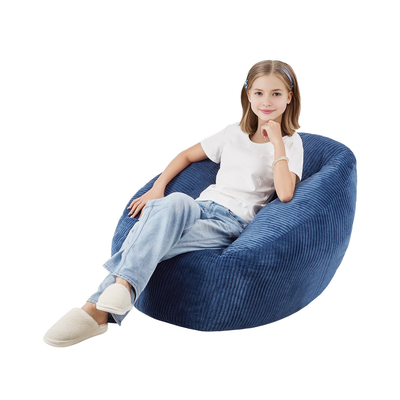 Καρέκλα VEVOR 3 πόδια Bean Bag με μαλακά υποβραχιόνια και τσέπη αποθήκευσης μπλε