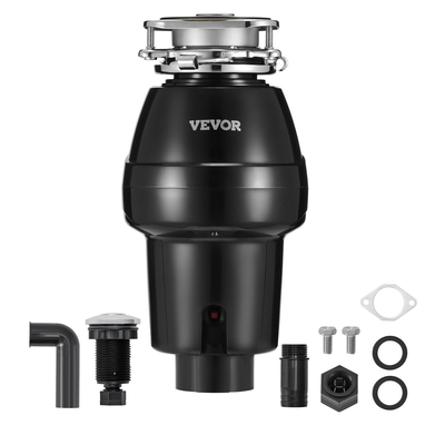 VEVOR Garbage Disposal 1/2 HP Continuous Food Waste Disposer 3-Bolt 3820 RPM