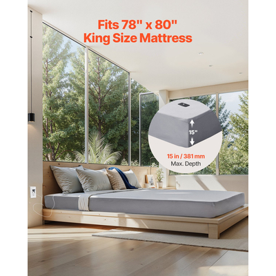 Φύλλα γείωσης VEVOR King Size 90% βαμβάκι + 10% ασημί Φύλλα γείωσης