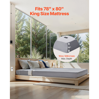 Φύλλα γείωσης VEVOR King Size 95% βαμβάκι + 5% ασημί Φύλλα γείωσης