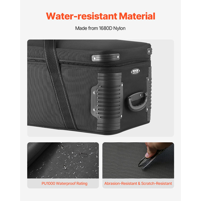 Θήκη τρόλεϊ εξοπλισμού VEVOR Studio 39,37 x 14,96 x 12,60 σε κυλιόμενη τσάντα κάμερας