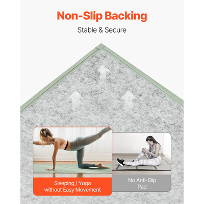 VEVOR Γιαπωνέζικο στρώμα τατάμι με διπλό πτυσσόμενο και αντιολισθητικό στρώμα τατάμι από γρασίδι