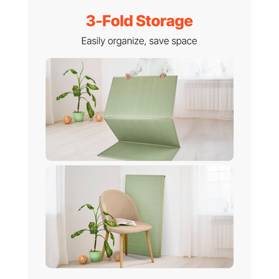 VEVOR Γιαπωνέζικο στρώμα τατάμι με διπλό πτυσσόμενο και αντιολισθητικό στρώμα τατάμι από γρασίδι