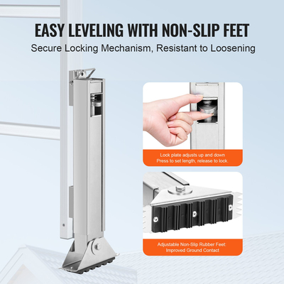 VEVOR Ladder Levler 11,4 ιντσών Εργαλείο ισοπέδωσης μήκους επέκτασης γρήγορης απελευθέρωσης