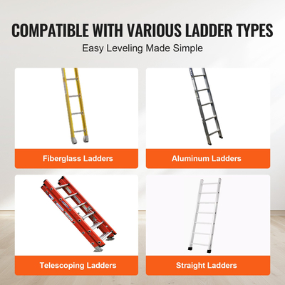 VEVOR 23,4 ιντσών Ladder Levler Steel 550lbs Εργαλείο ισοστάθμισης φορτίου Ανώμαλο έδαφος