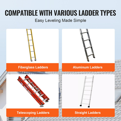 VEVOR Ladder Levler 380lbs Load PP Leveling Tool with Storage για ανώμαλο έδαφος