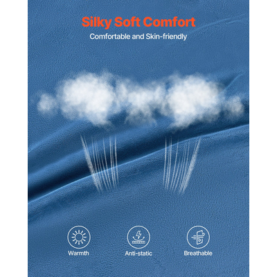 Καρέκλα VEVOR Round Bean Bag με αφαιρούμενο και πλενόμενο κάλυμμα για ενήλικες Μπλε