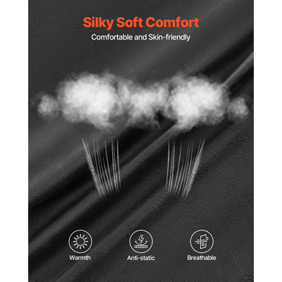 Καρέκλα VEVOR Round Bean Bag με αφαιρούμενο & πλενόμενο κάλυμμα για ενήλικες Giant Black