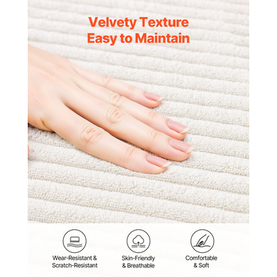 VEVOR Modular Sectional Καναπές σε σχήμα U Cloud Καναπές με ξαπλώστρα και μαξιλάρι μπεζ