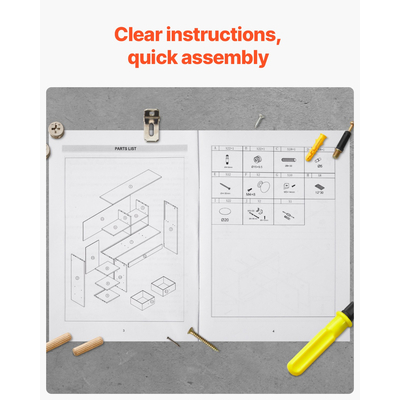 VEVOR Desktop Bookshelf Black Desktop Storage Organizer 3 επιπέδων για γραφείο και σπίτι