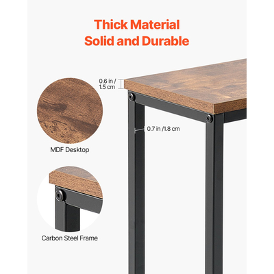 VEVOR Στενή Κονσόλα Καναπές Τραπέζι Τραπέζι Καναπέ Τραπέζι 2 Τεμάχια για Είσοδο & Σαλόνι