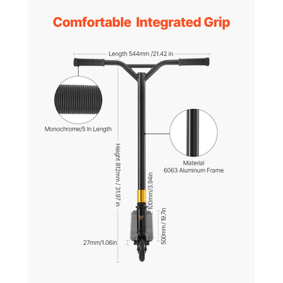 VEVOR Stunt Scooter Street Trick Scooters για παιδιά Ενήλικες Ελαφρύ κατάστρωμα