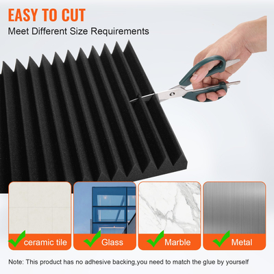 VEVOR Acoustic Foam Panels 50 Pack 12 x 12 x 2 in for Studio Wall and Orient