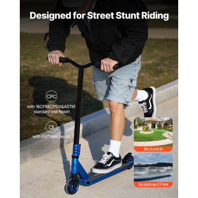 VEVOR Stunt Scooter Street Trick Scooter για Παιδιά Ενήλικες Κατάστρωμα διπλού στρώματος