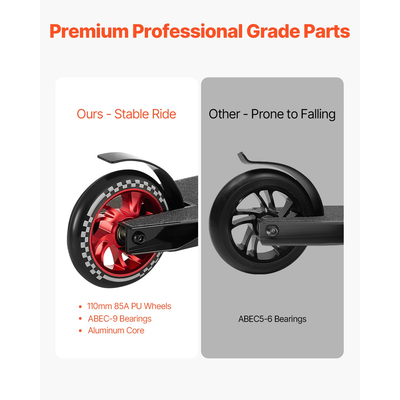 VEVOR Stunt Scooter Street Trick Scooters για Παιδιά Ενήλικες Κατάστρωμα διπλού στρώματος