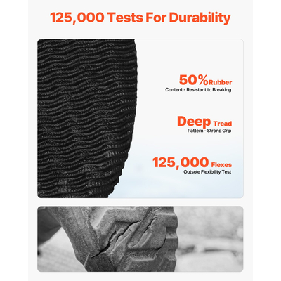 VEVOR Γυναικείες μπότες κατάστρωσης αδιάβροχες αντιολισθητικές μπότες εργασίας για βροχή Μέγεθος 10 US