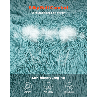 Καρέκλα VEVOR Bean Bag με αφαιρούμενο και πλενόμενο κάλυμμα για ενήλικες αφράτο βελούδινο μπλε