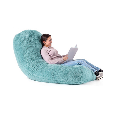 Καρέκλα VEVOR Bean Bag με αφαιρούμενο και πλενόμενο κάλυμμα για ενήλικες αφράτο βελούδινο μπλε