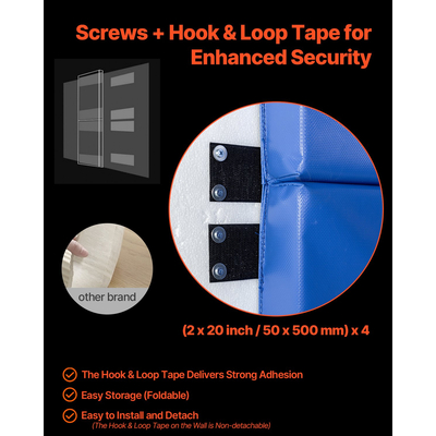 VEVOR Gym Wall Padding Αδιάβροχο πατάκι μπάσκετ πάχους 5 cm Γκαράζ γηπέδου αφρού