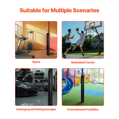 VEVOR 180cm Basketball Pole Pad Durable Padding 5-16 Round 11,5x11,5 Square Pole