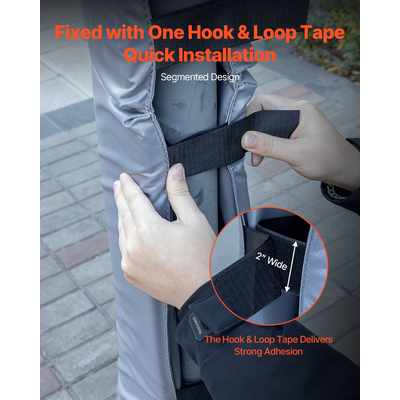 VEVOR 180cm Basketball Pole Pad Durable Padding 5-16 Round 11,5x11,5 Square Pole