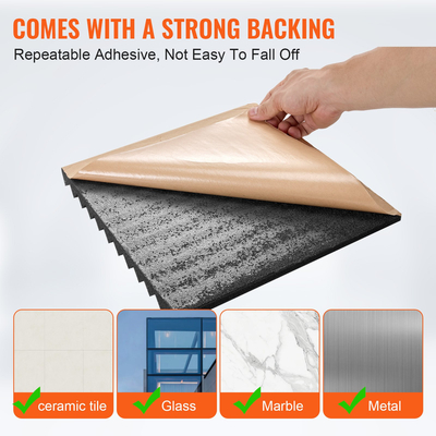 VEVOR Acoustic Foam Panels 48 Pack 12 x 12 x 1 in Adhesive for Wall Cails