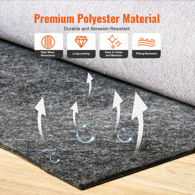 VEVOR Rug Pad Gripper 8&#039; x 10&#039; Protective Carpet Pad 0,24" για όλα τα δάπεδα