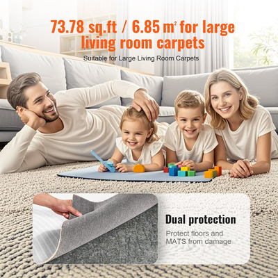 VEVOR Rug Pad Gripper 8&#039; x 10&#039; Protective Carpet Pad 0,24" για όλα τα δάπεδα