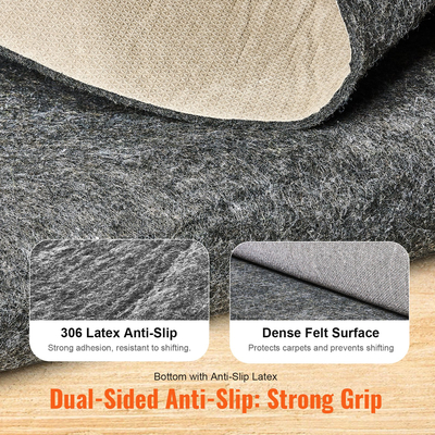 Αντιολισθητική λαβή μαξιλαριού χαλιού VEVOR 25 x 94,5 σε 0,24" Μοκέτα Παχύ για το πάτωμα
