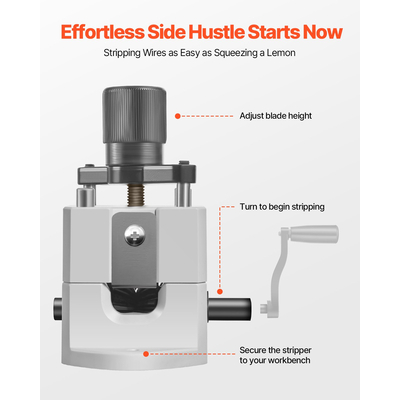 Χειροκίνητο μηχάνημα απογύμνωσης καλωδίων VEVOR 0.06-1 με το χέρι ή με τρυπάνι