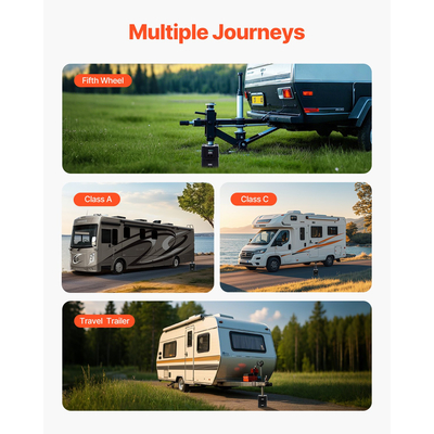 Μπλοκ ρυμούλκησης 2 τεμαχίων μπλοκ ισοπέδωσης τροχόσπιτων ύψους 6" 6000 λιβρών για 5η ρόδα