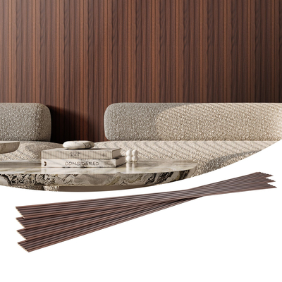VEVOR Wood Slat Acoustic Panels 8 τμχ 96 x 6 ιντσών WPC για μοντέρνο τοίχο Dark Teak