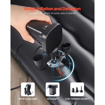 VEVOR Στρώμα Αέρα Αυτοκινήτου Φουσκωτό Αυτοκίνητο Κάμπινγκ Ταξίδι Υπνοδωμάτιο SUV MPV Sedan