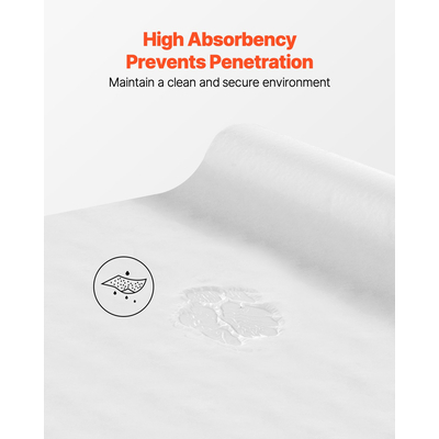 Χαρτί Ιατρικής Εξέτασης VEVOR 21" x 125ft, Ρολάκια Κρέπας Μίας Χρήσης